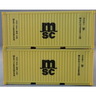 TT 2 St&uuml;ck 20 Container MSC