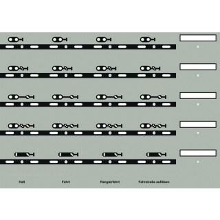 Track-Control Folie Signal-Symbole