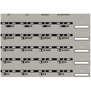 Track-Control Folie Signal-Symbole Linksverkehr