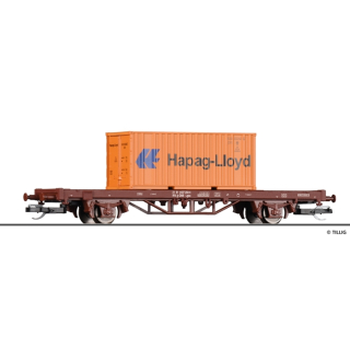 START-Containertragwagen Lgs der &Ouml;BB, beladen mit einem 20&lsquo; Container, Ep. VI