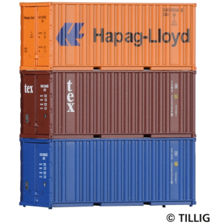 Container-Set mit drei 20&lsquo;-Containern