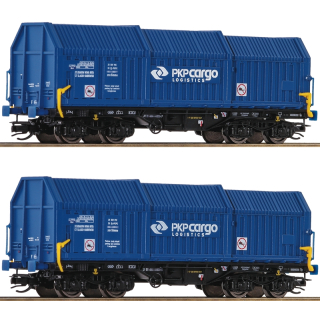 3-tlg. Set: Teleskophaubenwagen der PKP Epoche VI
