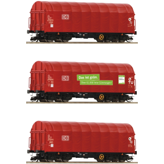 3er Set Schiebeplanenwagen DB-AG Epoche VI