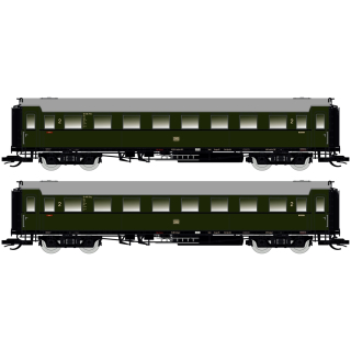 2er Set Personenwagen C4&Uuml; Sa 07 m. Beleuchtung