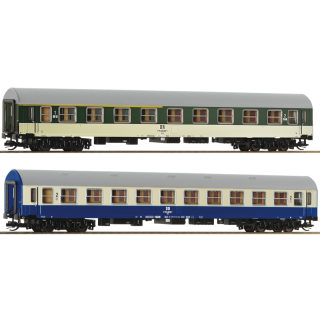 2-tlg. Set: Reisezugwagen der DR Epoche IV