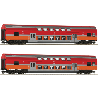 2-tlg. Set: Doppelstockwagen der PolRegio Epoche VI