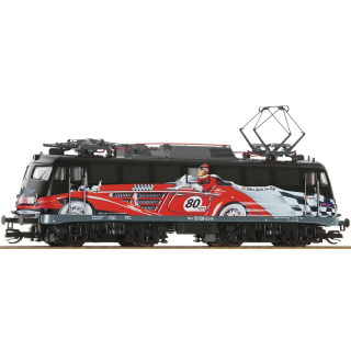 Elektrolokomotive 115 509-2 "80 Jahre Autozug" der DB-AG Epoche VI